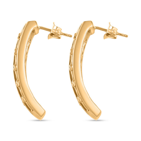 GP Royal Art D&eacute;co Kollektion- Kanchanaburi blauer Saphir Ring und halbe Creolen image number 13