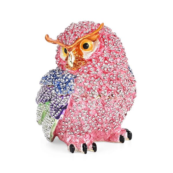 LIVMORE Eulen-Design Schmuckdose, 10x8cm, Rosa image number 3