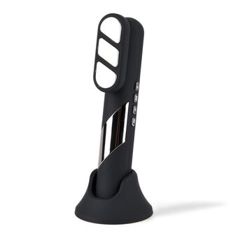 "Beautech 4 in 1 Hair massager - Black matt Power:3W Battery:1800mAh (included) Color: black matt Product Size :190.4*32*34.7mm Box Size: 27.5*15.6*5.2cm                                           Material: ABS+plastic Weight:607g 3 intensity of EMS 3 inte