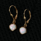 Natürlicher Äthiopischer Opal Ohrringe 925 Silber vergoldet ca. 1.31 ct image number 1