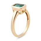 AAA sambischer Smaragd Solitär-Ring, 585 Gelbgold  ca. 0,96 ct image number 4