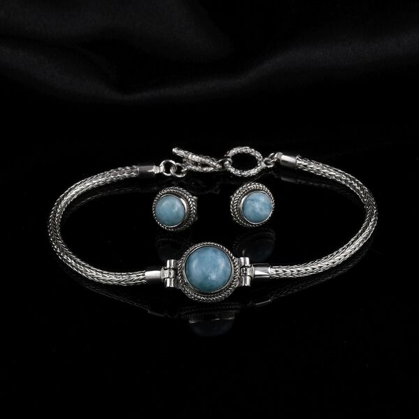 Royal Bali Kollektion - Larimar Schmuckset - 7 ct. image number 2