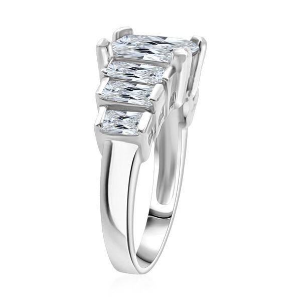 LUSTRO STELLA wei&szlig;er Zirkonia Half-Eternity-Ring image number 4