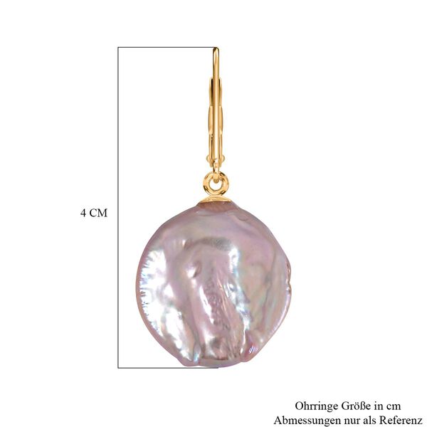 19-21mm lila Keshi Perlen-Ohrringe - 20 ct. image number 6