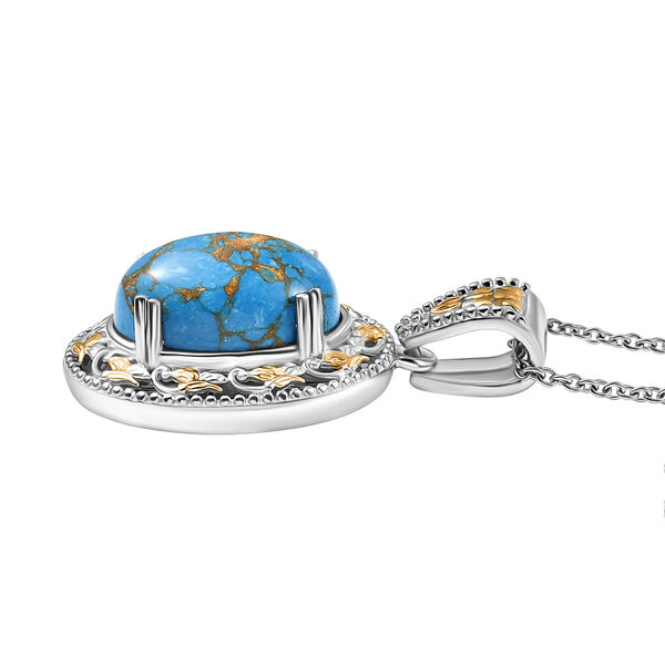 Blaues Türkis Schmuckset - 40,86 ct. image number 7