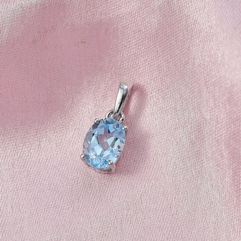 Himmelblauer Topas Anh&auml;nger - 1,55 ct.
