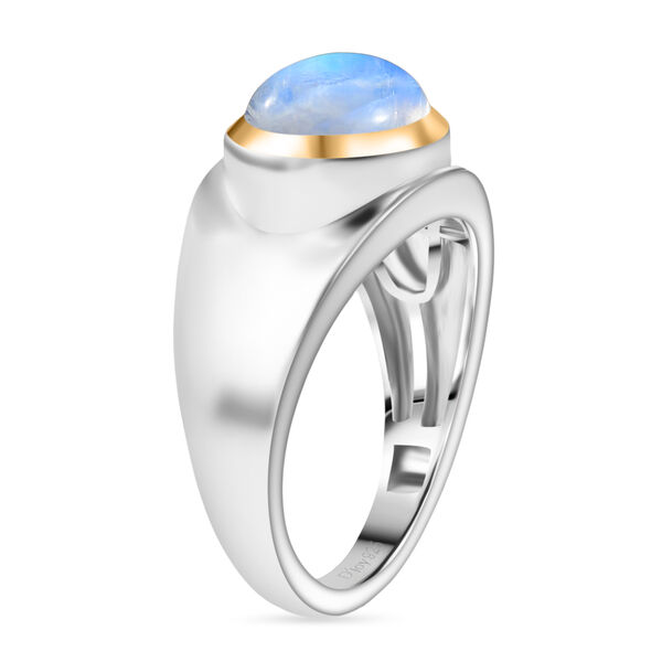 D'Joy AA Regenbogen Mondstein zweifarbiger Ring - 3,27 ct. image number 5