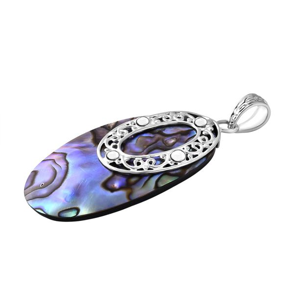 Abalone Muschel Anh&auml;nger 925 Silber ca. 0,01 ct. image number 3