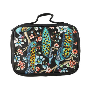 SUKRITI - handgemalter Schmuck Organizer, Pfau Muster