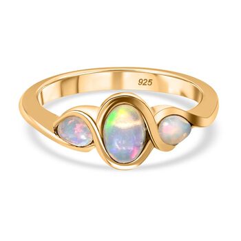 Nat&uuml;rlicher, &auml;thiopischer Welo Opal-Ring - 0,51 ct.
