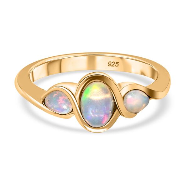 Nat&uuml;rlicher, &auml;thiopischer Welo Opal-Ring - 0,51 ct.