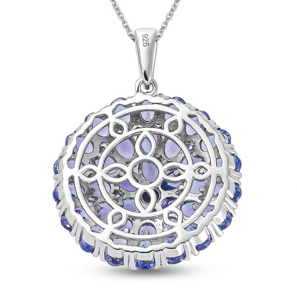 Tansanit-Anh&auml;nger mit Kette, 50 cm - 6,18 ct. image number 5