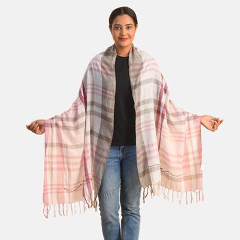 100% Baumwolle Unisex Schal, Gr&ouml;&szlig;e 200x70 cm, Rosa