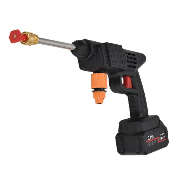 Hochdruckreiniger Akku-Wasserpistole f&uuml;r Auto, Garten und Haushalt, kabellos, 22  Bar, 30&times;12&times;28 cm, Schwarz image number 1