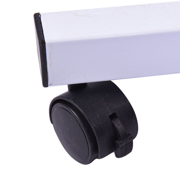 Betttisch auf R&auml;dern mit verstellbarer H&ouml;he, MDF - Platte, 60x40 cm, Schwarz image number 2