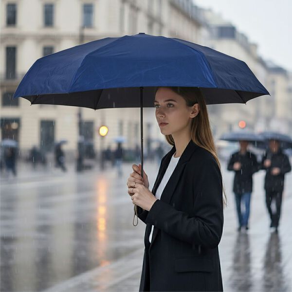 Sturmfester Poket-Regenschirm mit UV-Schutz  58 cm, Lavendel
