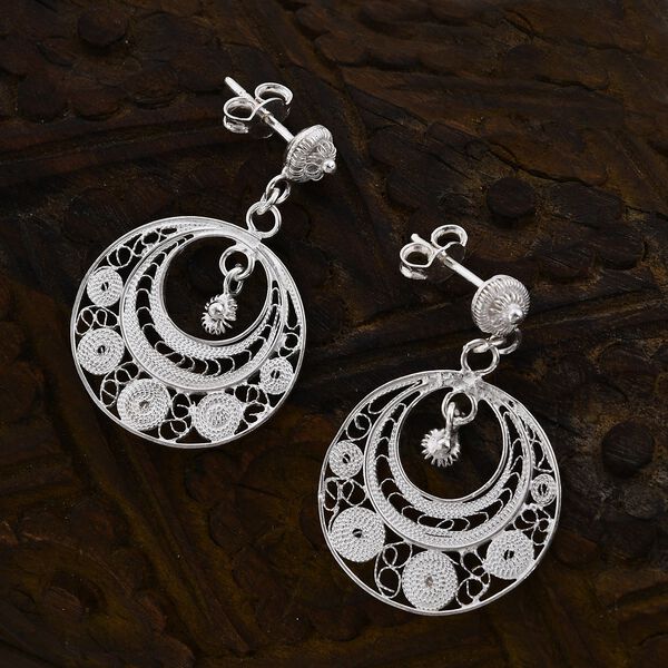 Royal Bali Kollektion- Ohrringe in Silber image number 1