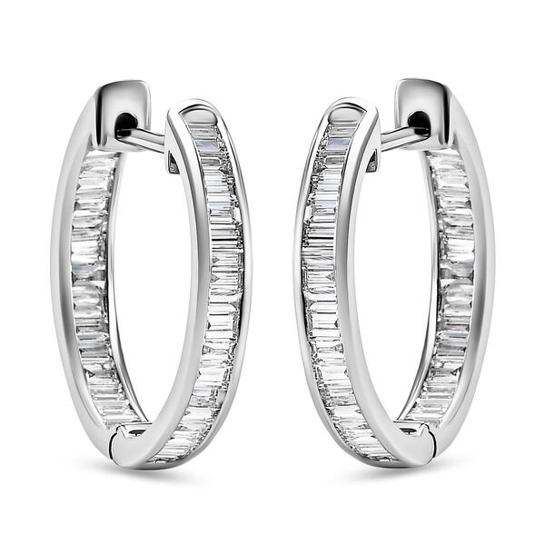 RHAPSODY Diamant zertifizierte VS E-F Creolen 950 Platin ca. 1,00 ct