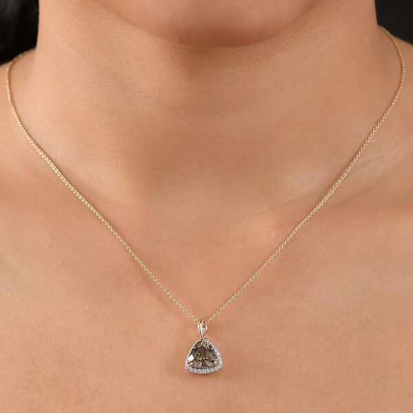 LUXORO AAA Turkizit, Wei&szlig;er Diamant Schmuckset ca. 50 cm 585 Gold ca. 2.79 ct image number 2