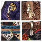 2er-Set Crossbody Tasche und Clutch aus 100% echtem Leder, Größe 33x11x21,5 cm und 14x10x3,81, Mehrfarbig image number 5