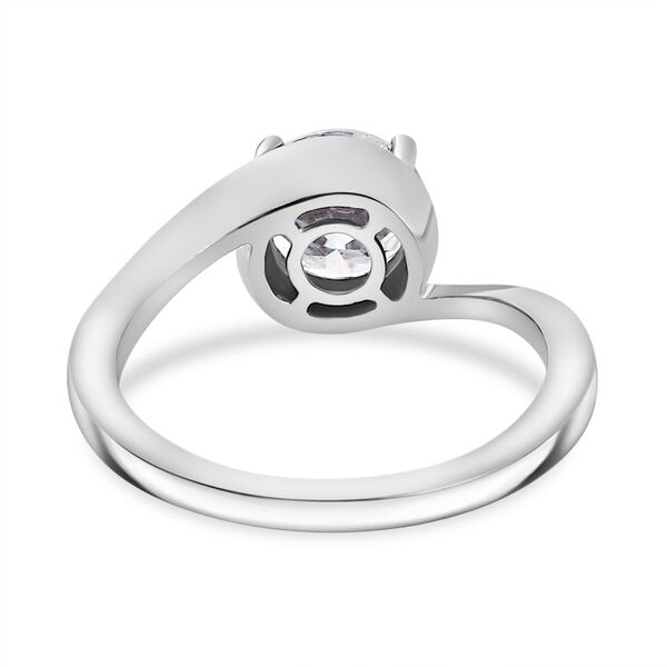 Moissanit Ring 925 Silber platiniert (Gr&ouml;&szlig;e 20.00) ca. 1,18 ct image number 6