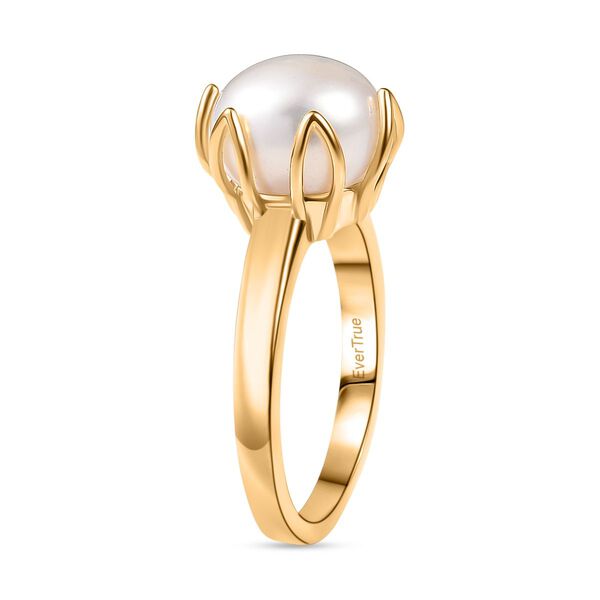 EVER TRUE Wei&szlig;e S&uuml;&szlig;wasser Perle (10-10.5 mm) Ring Nickelfreies Messing (Gr&ouml;&szlig;e 20.00) image number 5