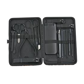 20-teiliges Maniküre- und Pediküre-Set - Professionelles Pflege- und Schönheitsset, Größe 15.5x11x2.5 cm, Lila