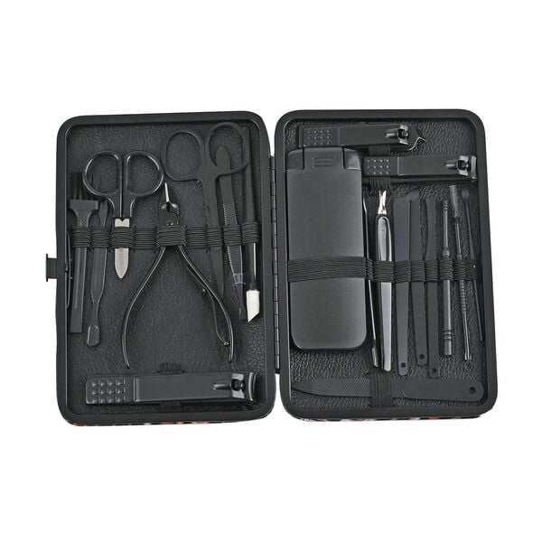 20-teiliges Maniküre- und Pediküre-Set - Professionelles Pflege- und Schönheitsset, Größe 15.5x11x2.5 cm, Lila