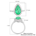 RHAPSODY AAAA kolumbianischer Smaragd und Diamant-Ring, VS E-F, 950 Platin, zertifiziert und geprüft  ca. 2,50 ct image number 5