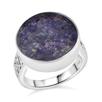 Tansanit-Matrix Ring Messing (Gr&ouml;&szlig;e 18.00) ca. 8,15 ct