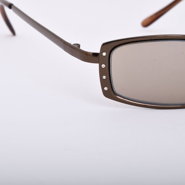 Sonnenbrille mit Kristallen, braun image number 4