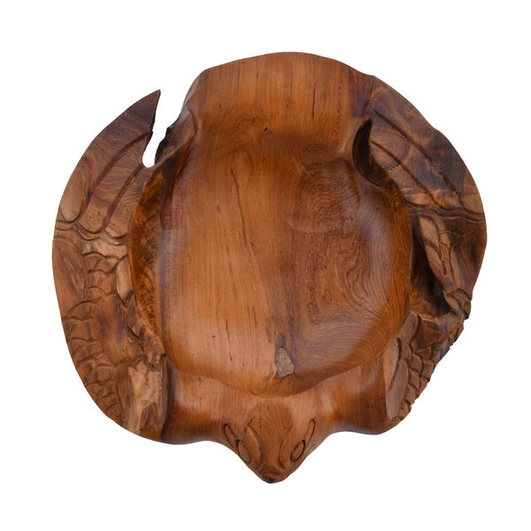 Bali Kollektion - handgefertigte Schildkr&ouml;ten-Schale aus Teakholz