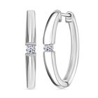 LUXURIANT DIAMOND - Lab Grown Diamant SI-GH Ohrringe 925 Silber platiniert ca. 0.10 ct