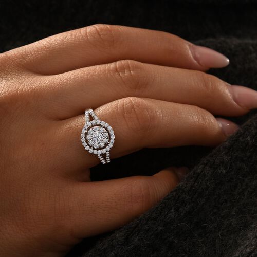 LUXURIANT DIAMOND- SI Labor Diamant Ring in 417 Weißgold- 0,75 ct. image number 1