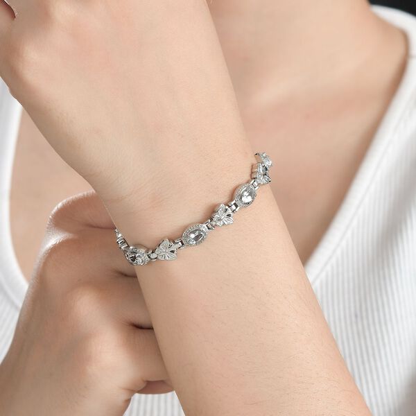 Weißes Topas 26,75cm Armband - 2,78 ct. image number 3