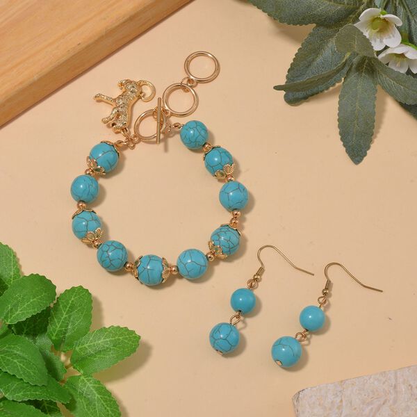 Blaues Howlit-Schmuckset - 185 ct. image number 2
