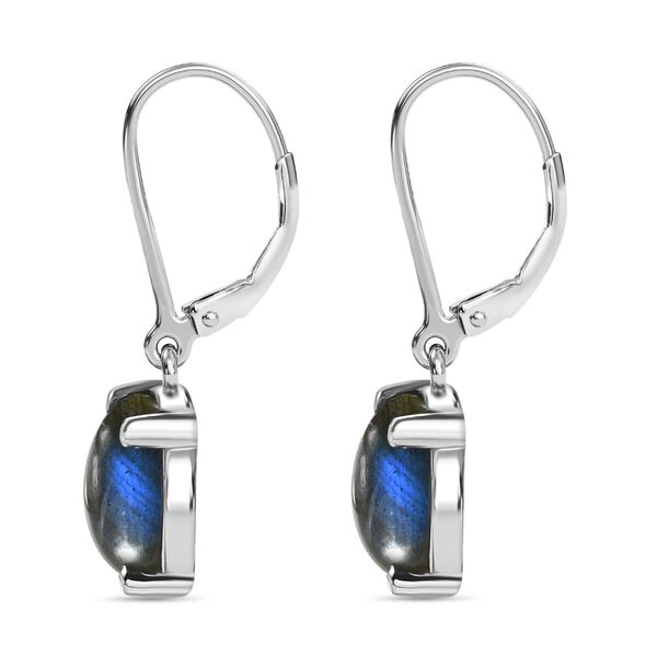 4er Set- AAA Labradorit Ohrringe, Anhänger mit Kette (ca. 50 cm) und Ring (Größe 20.00), Schmuckset, Reiner Edelstahl ca. 15.00 ct image number 10