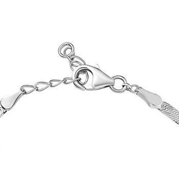 Moissanit, Kanchanaburi Blauer Saphir Armband ca. 19 cm 925 Silber Rhodiniert und 750 Gelbgold Vermeil ca. 3,38 ct.