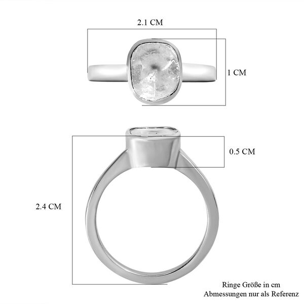 Handgearbeiteter, natürlicher Polki Diamant-Ring - 0,50 ct. image number 7