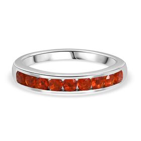 D’joy AAA Blaze Feuer Opal Ring 925 Silber platiniert (Größe 16.00) ca. 0,44 ct