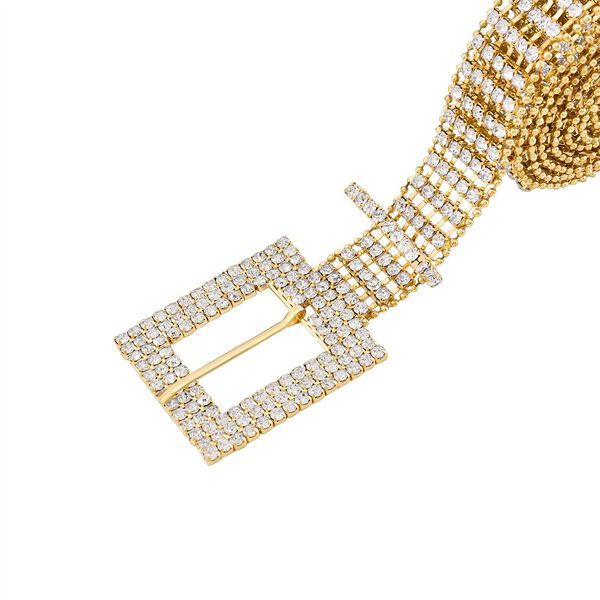 Kristallgürtel, L120cm, goldfarben image number 4