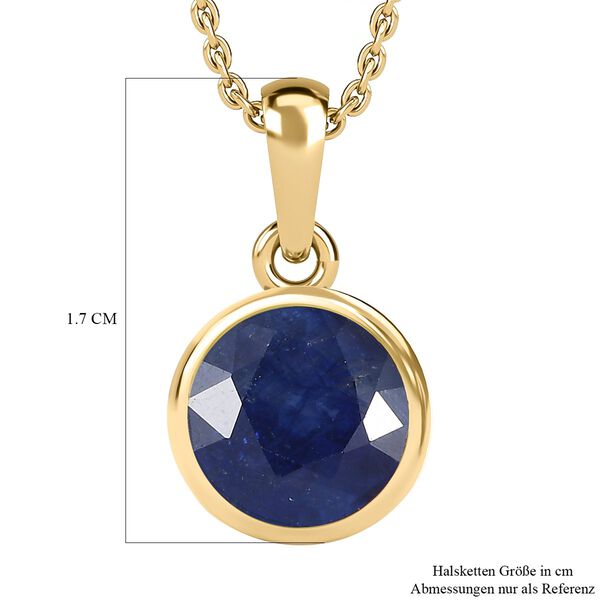 Masoala Saphir (Fissure gefüllt) Anhänger mit Kette - 2,88 ct. image number 6