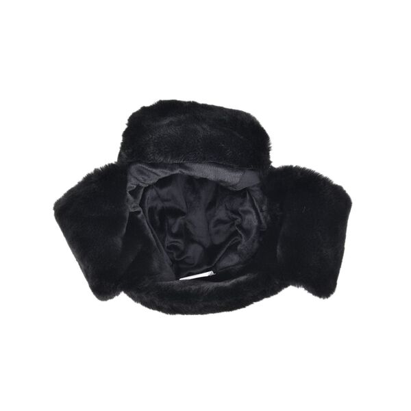 Trapperm&uuml;tze mit Ohrenklappen aus Kunstpelz, schwarz image number 5