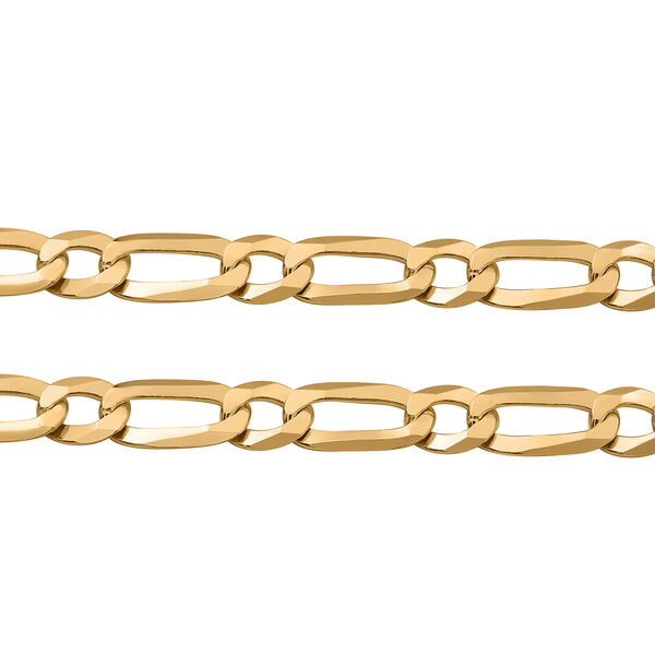 Figaro Kette, 50cm, 925 Silber vergoldet image number 1