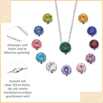 Austauschbarer mehrfarbiger Kristall set