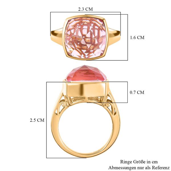 D'Joy Kandis-Fusions-Quarz Ring 925 Silber (Größe 19.00) ca. 9,44 ct image number 6