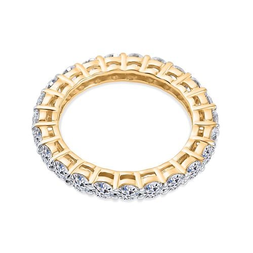 LUXURIANT DIAMOND - Lab Grown Diamant SI-GH SGL zertifiziert Ring 925 Silber 750 Gelbgold Vermeil (Größe 20.00) ca. 2.00 ct image number 5