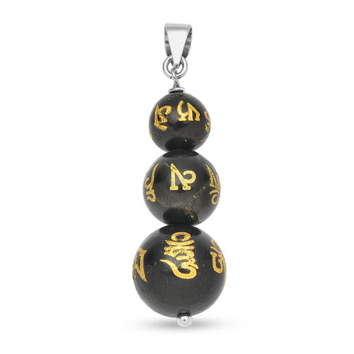 Feng shui Shungit Anhänger 925 Silber rhodiniert image number 0
