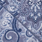 1-lagige Flanell bedruckte Decke, Paisley-Muster, Größe 150x200 cm, Blau image number 2