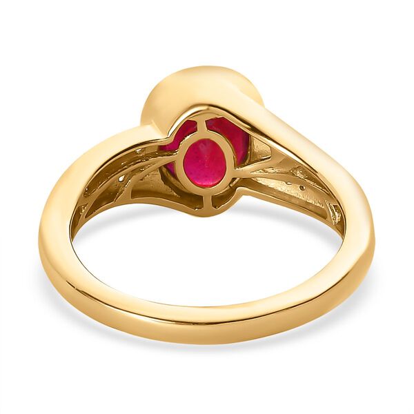 Afrikanischer Rubin und Zirkon-Ring - 2,91 ct. image number 6